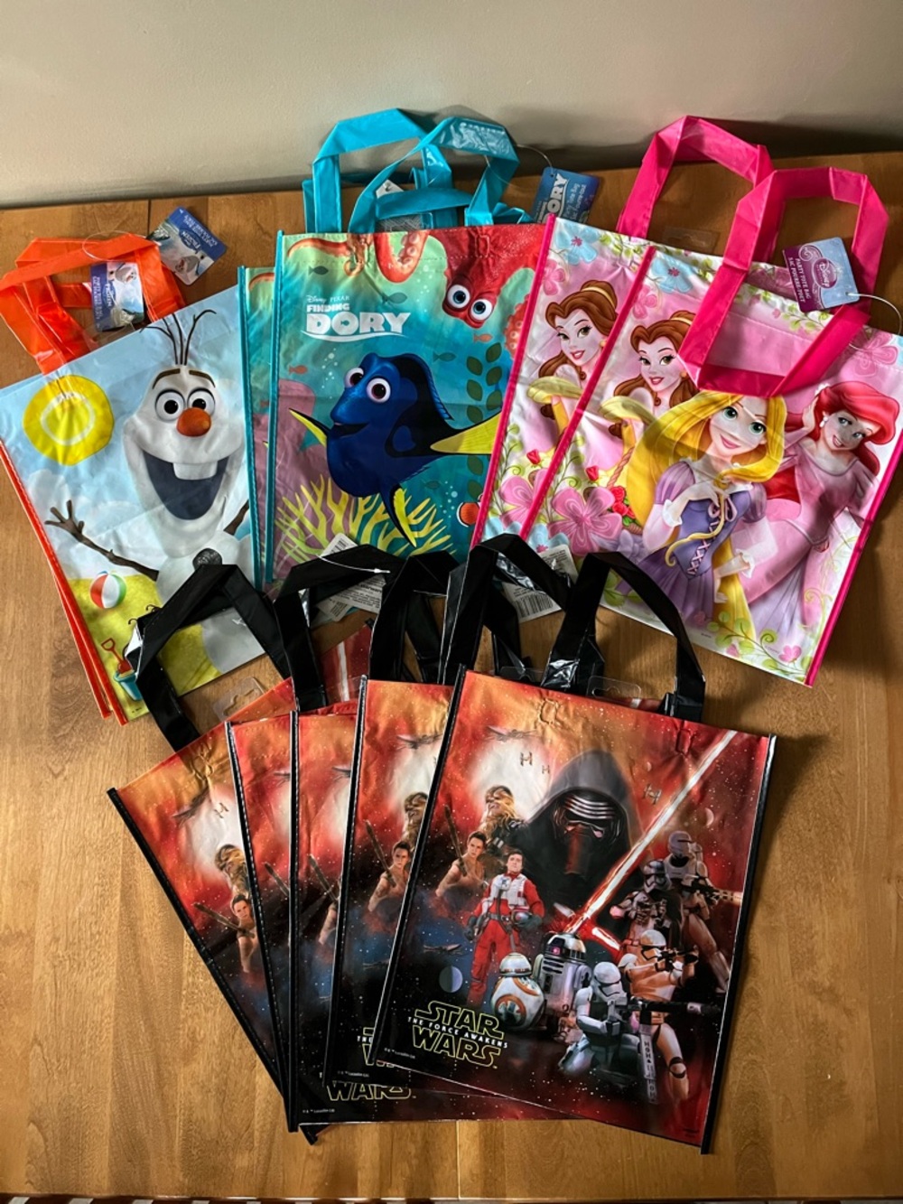 Disney Large Favor Bags - Princess, Frozen, Finding Dory And Star Wars